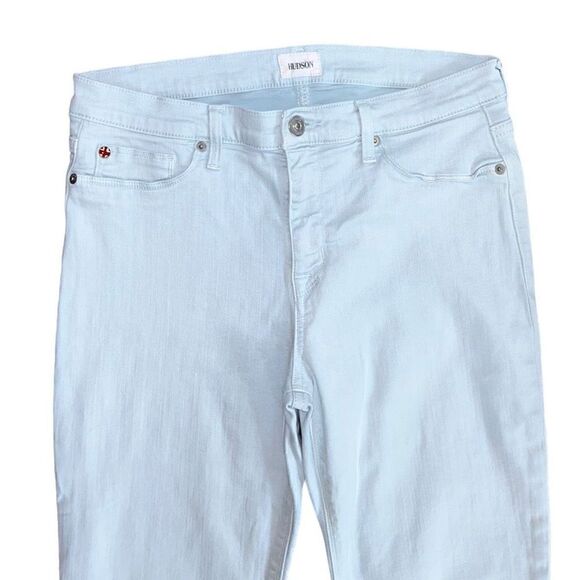 Hudson Natalie Super Skinny Jeans In Soft Sky Blue Size 31 - Picture 3 of 9